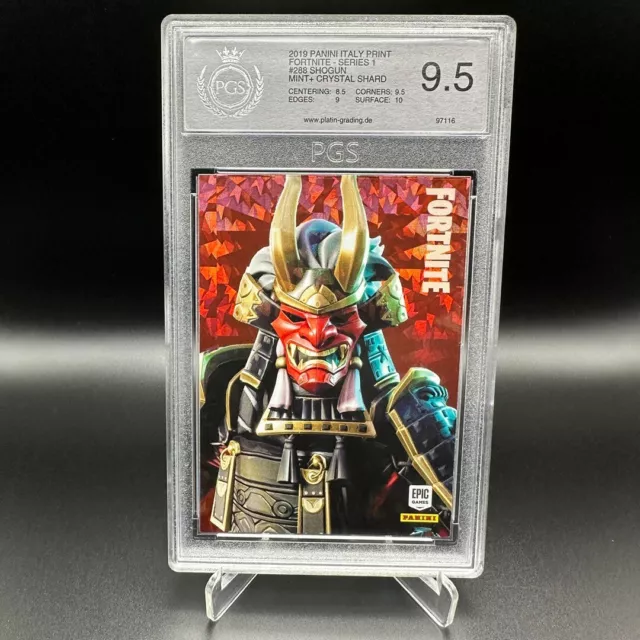 Panini Fortnite 2019 #288 SHOGUN Crystal 9.5 no PSA