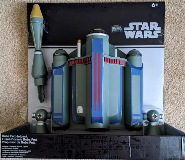 Disney Star Wars Mandalorian Boba Fett Jetpack with lights and sounds