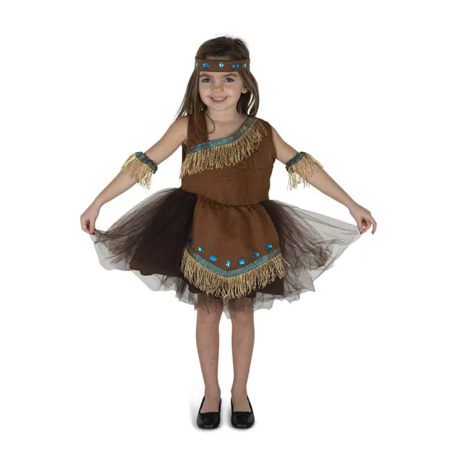 Vestiti America costume da ragazza indiana per bambini - Bellissimo abito per giochi di ruolo