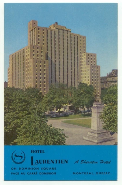 Montreal Hotel Laurentien Postcard - Quebec Canada