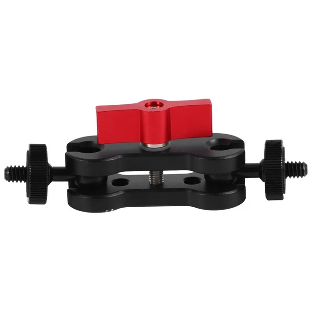 Aluminum alloy Multi-Function Dual Ball Head Hot Shoe 1/4 inch Tripod  Arm MouN9