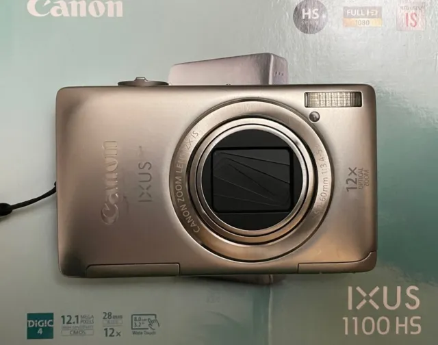 Canon IXUS 1100 HS 12,1 megapixel fotocamera digitale + 4 GB + astuccio - argento