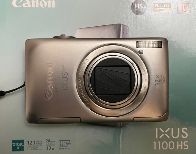 Canon IXUS 1100 HS 12,1 megapixel fotocamera digitale + 4 GB + astuccio - argento