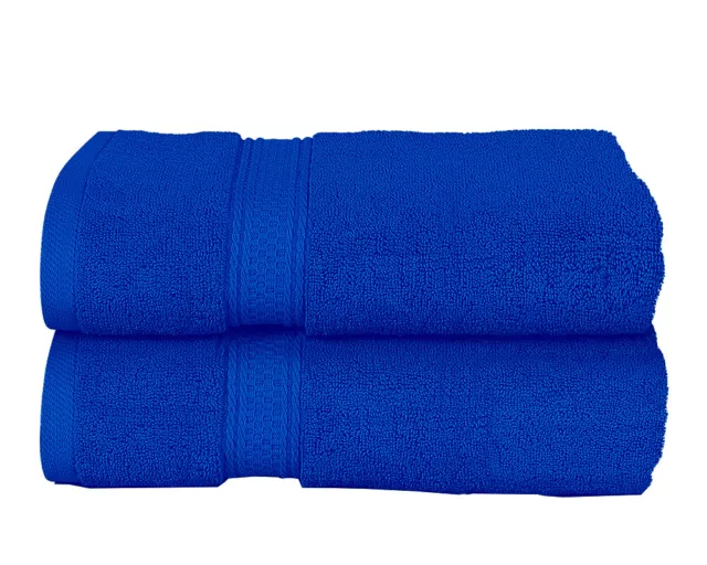 2 Pack Bath Towels 100% Egyptian Cotton Towels (70 x 120cm) 600 GSM 14 Colours