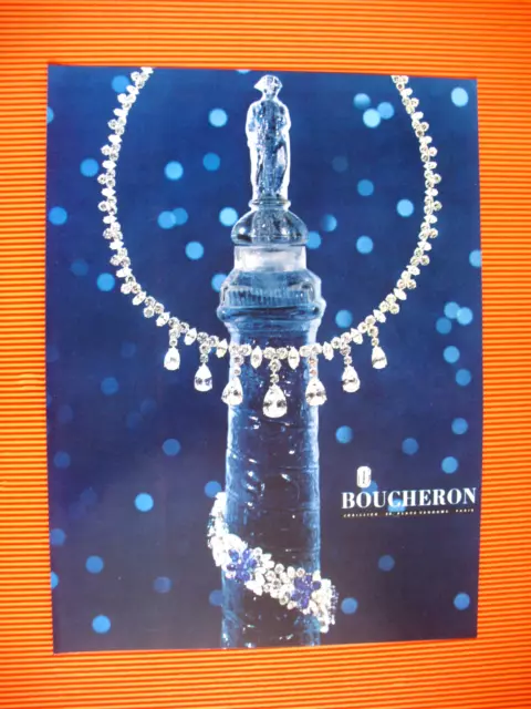 Publicite De Presse Boucheron Joaillier Place Vendome Diamants Ad 1964