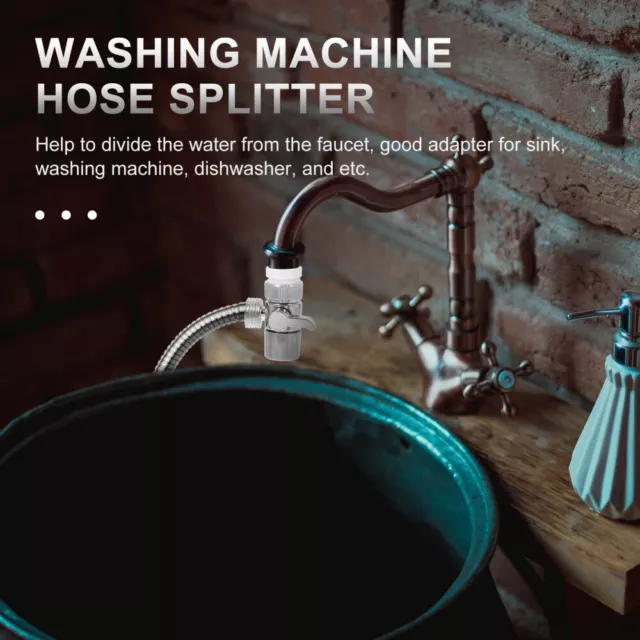 Duschumsteller Wasserhahn Dusche Umstellventile Waschmaschinenschlauch 3