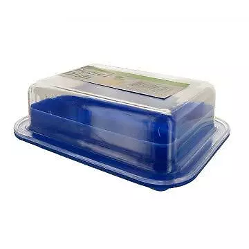 Large Double-Wide Two-Stick Butter Serving Storage Dish with Lid - Random Color