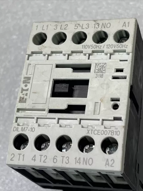 Eaton DILM7-10 Contactor 3-Pole 120V Coil XTCE007B10
