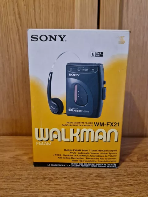 Sony Walkman WM-FX193 Lecteur Cassette Noir/Bleu/argenté métallique