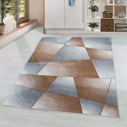 Short pile carpet mosaic flat pile carpet living room bedroom (copper /