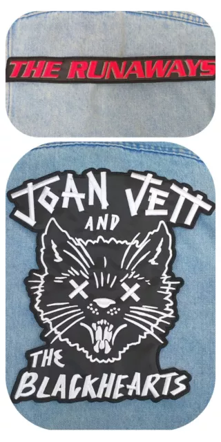Joan Jett blackhearts Runaways embroidered back patch hard rock lita ford