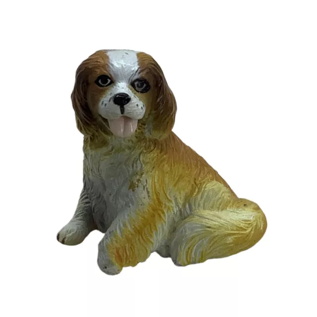 Vintage 1988 New Ray Novelty Cavalier King Charles Spaniel Dog Rubber 2.75"x2.5"