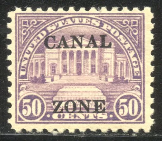 CANAL ZONE #94 Mint - 1928 50c Lilac ($230)