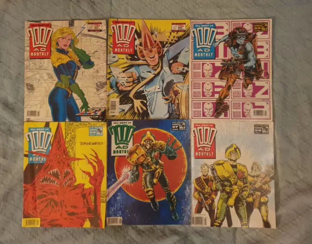 Vintage Best of 2000ad Monthly, Issues 53 - 59, 61 - 78,  job lot, missing 60