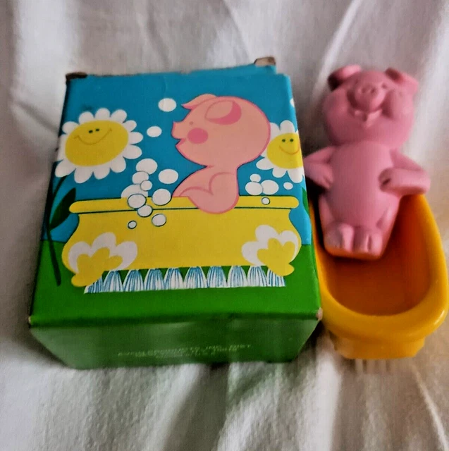 Cepillo de uñas y jabón Avon vintage con caja original 