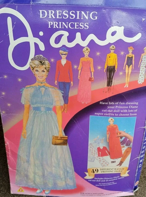Princess diana paper dolls sales