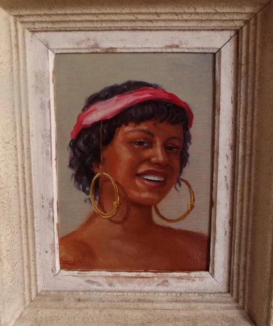 Old NEAPOLITAN SCUGNIZZO Street Urchin Oil Painting INDISTINCTLY SIGNED 1950