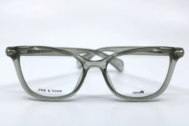 RAG & BONE RNB3044 KB7 Grey Eyeglasses New Authentic 53