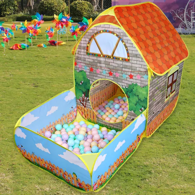 Kids Play Tent Pop Up Playhouse Ball Pit Pretend Garden House Indoor Outdoor UK