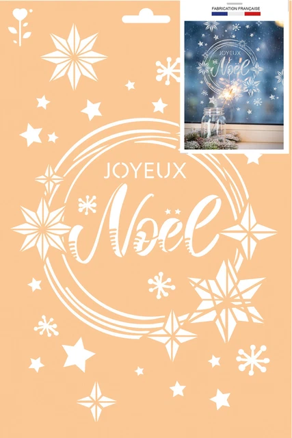 Pochoir A4 Joyeux Noël