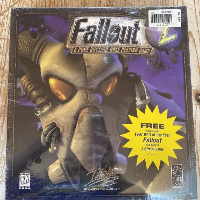 Fallout 2 Big Box, Reference Manual & DVD's, Vintage 1998 **Ultra Rare**!!