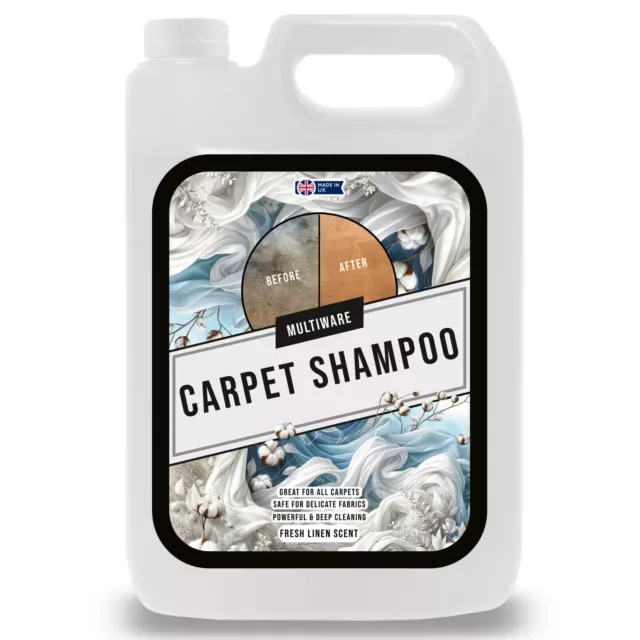 Carpet Shampoo Cleaner Cleaning Detergent 5L Odour Pet Deodoriser Vax Linen