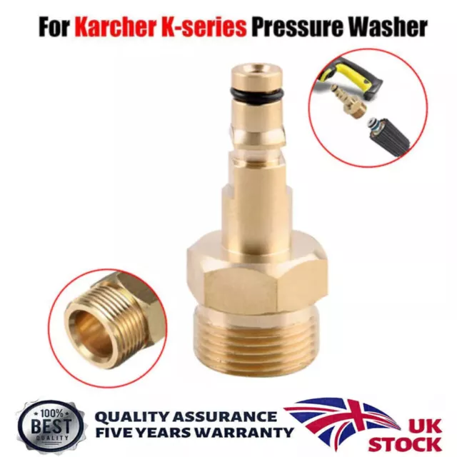 High Pressure Hose to Hose Adapter from M22 to Quick Pipe fit Karcher K2-K7