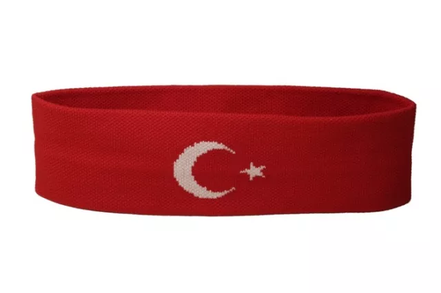 Stirnband Türkei 6x21cm Schweißband für Sport Headband