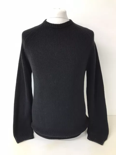 Ribbed Sweater, Plain Knit Jumper, ZARA, Round Neck, Medium, Fits 38" Chest