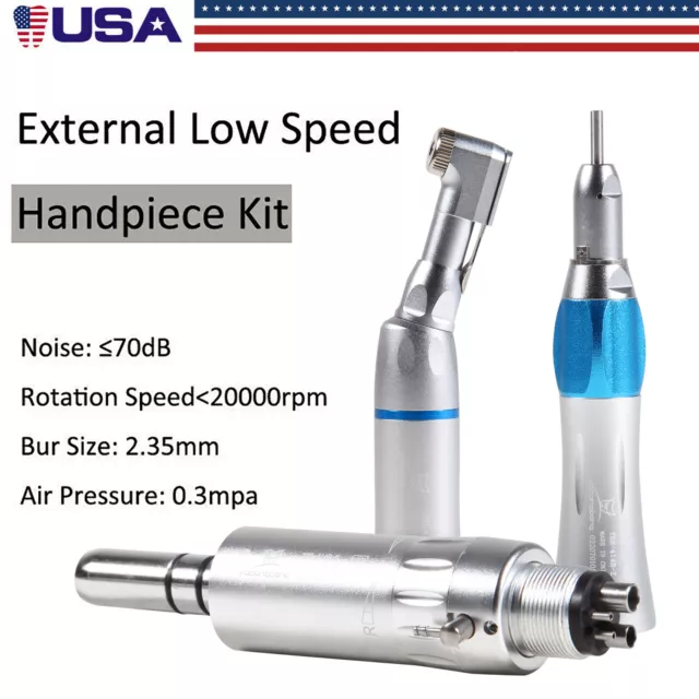 NSK Style Dental Contra Angle Straight Air Motor 4H Slow Speed Handpiece EX203c