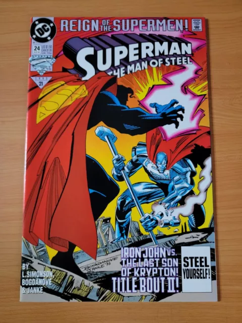Superman The Man of Steel #24 Direct Market Edition ~ NEAR MINT NM ~ 1993 DC