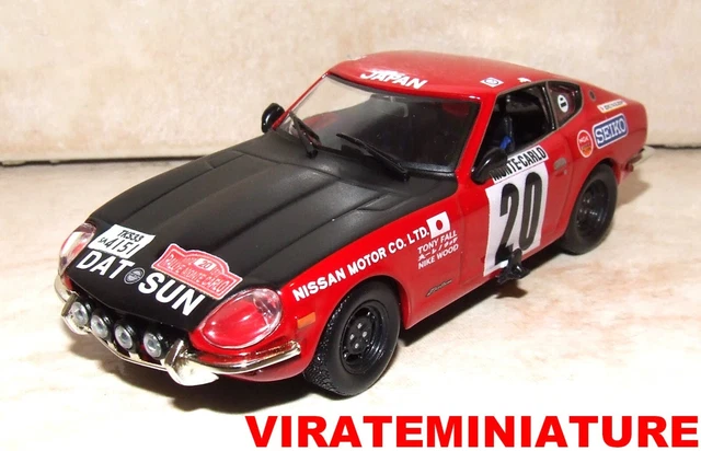 Miniature Virate 1/43 - Datsun 240Z - Rallye Monte-Carlo 1972 - Tony Fall - Édition Limitée
