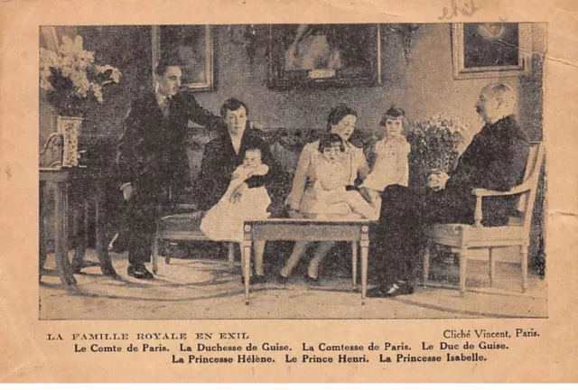Familles Royales - n°84237 - La Famille Royale en Exil - Le Comte de Paris, la
