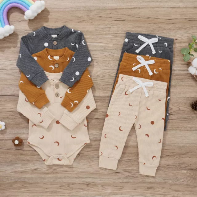 2 pz Top Romper Gentleman Neonati Bambini + Pantaloni Abiti Set 3 Colori