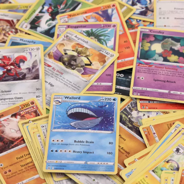 Pokemon Cards Gift Bundle - 50x Card & Tin Bulk Booster Joblot & Pin Badge 2