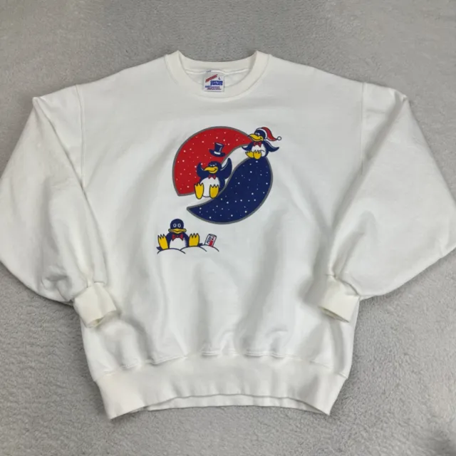Vintage Pepsi Cola Penguins Mascot Pullover sweater USA MADE