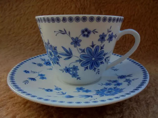 Seltmann Weiden Kaffeetasse mit Untertasse - Doris / bayrisch Blau