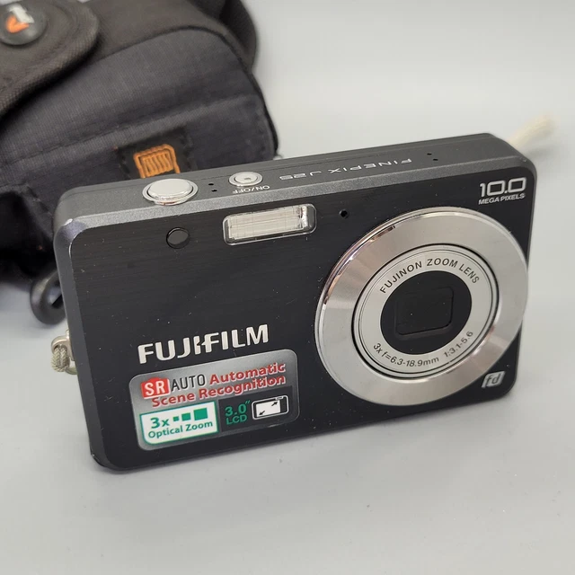 Fujifilm FinePix J25 10,0 megapixel fotocamera digitale compatta testata nera 2