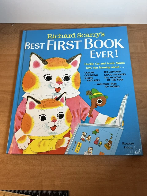 Vintage Richard Scarry's BEST FIRST BOOK EVER! 1979 Hardcover - Random House
