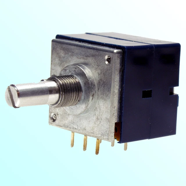 Potenziometro Audio ALPS RK27 10K Logaritmico Quadruplo - RK27114, Prodotto In Giappone