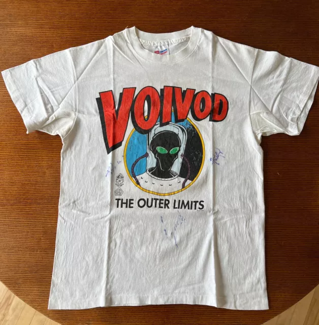 Voivod autographed The Outer Limits 1993 tour Vintage authentic t-shirt