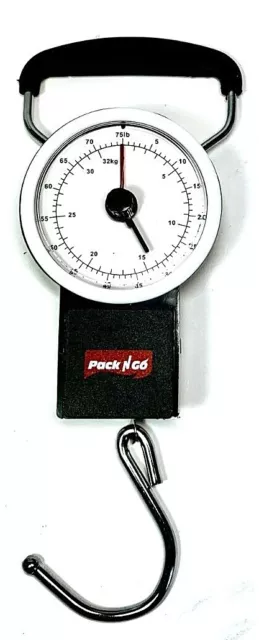 Handhold Luggage Suitcase Bag Weight Scales Hanging Hook +Measuring Tape Up 32kg