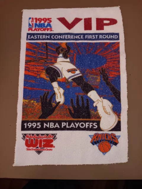 NY KNICKS RALLY TOWEL MSG SGA "VIP 1995 NBA Playoffs " @ Madison Square Garden