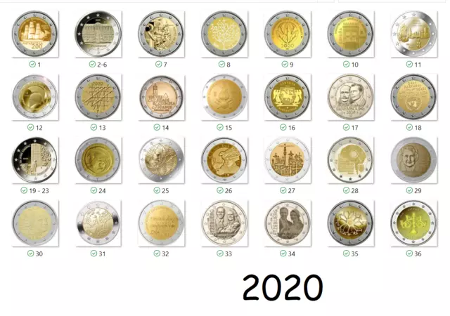 2 euro 2020 moneta commemorativa - disponibile in tutti i paesi - oncia