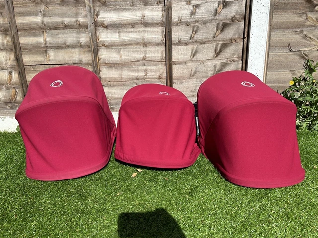 Bugaboo Donkey2 Hood X 1 Ruby Red Sun Canopy Fits Donkey Donkey2 Donkey3 Donkey5