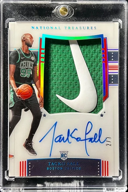 2019-20 Panini National Treasures TACKO FALL RPA RC Rookie NIKE PATCH AUTO /3
