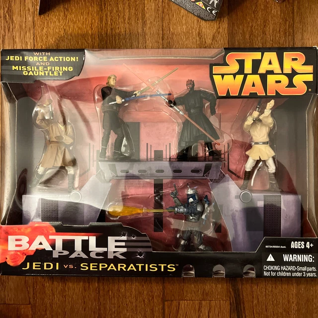 Star Wars Battle Pack Jedi Vs Separatists Jedi Force Action New in box