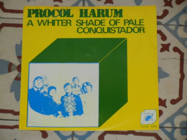 PROCOL HARUM - Conquistador / A Whiter Shade Of Pale 7" BELGIUM P/S 1972