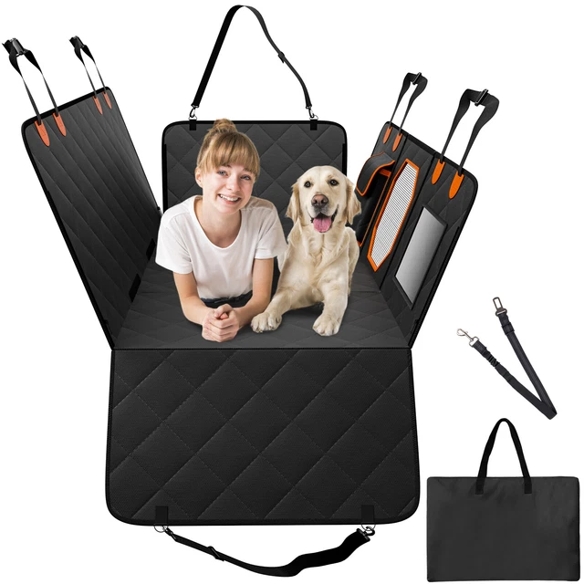 PARENCE Housse De Siège Voiture Pour Chien - Tapis Protection Imperméable Anti-Poils Boue - Banquette Arrière Et Coffre