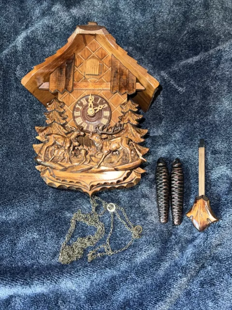 Vintage German Black Forest Cuckoo Clock 30-hr